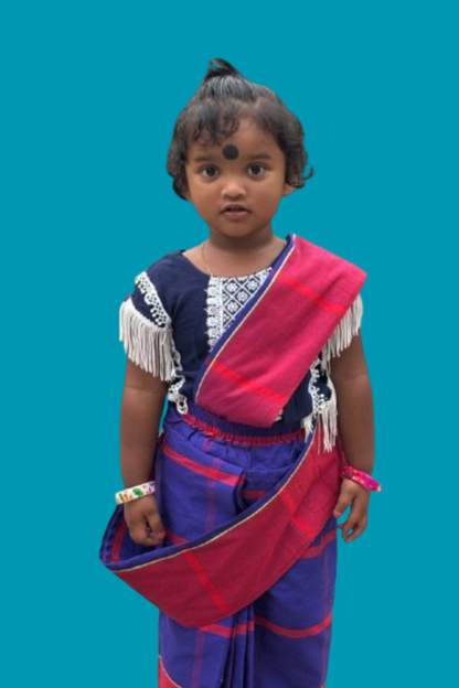 Ready-Made Panchi Saree for Little Ones (0-3 Years) – Cute & Comfortable